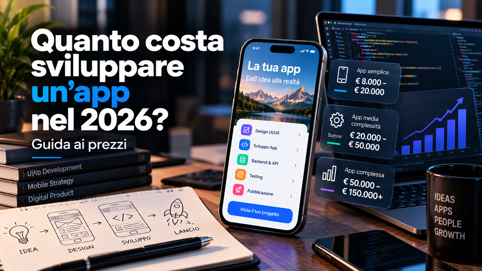Quanto costa sviluppare un'app nel 2026? Guida ai prezzi